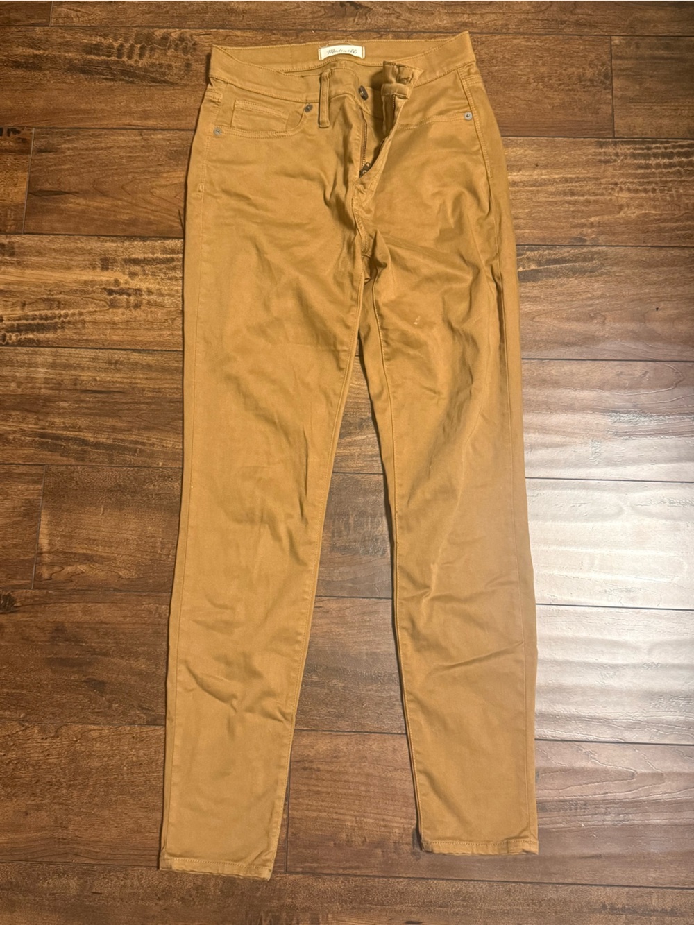 Madewell Slim Chino Pants in Caramel Tan